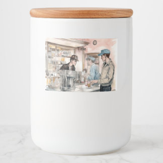 Conjunto de etiquetas de alimentos y bebidas