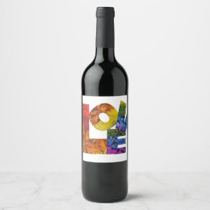 Conjunto de etiquetas de alimentos y bebidas de la