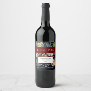 Conjunto de etiquetas de bebidas de vino de diseñ
