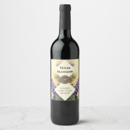 Conjunto de etiquetas de botella de Bluebonnets de