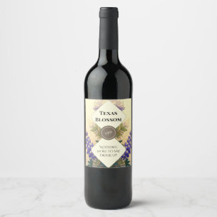 Conjunto de etiquetas de botella de Bluebonnets de