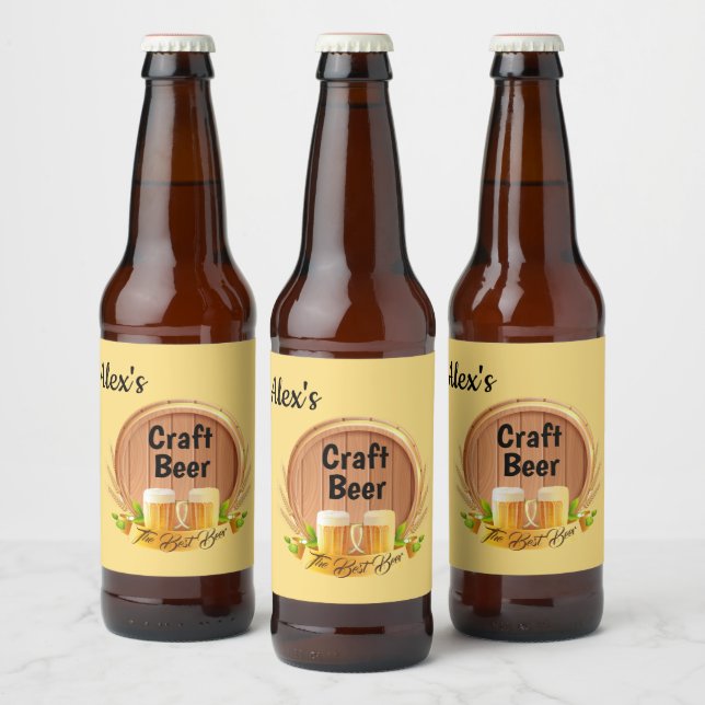 Conjunto de Etiquetas de Cerveza Personalizadas (Botellas)