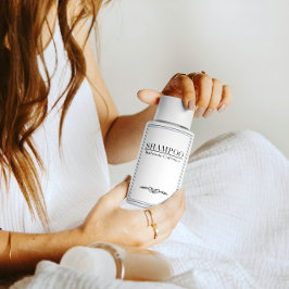 Conjunto de etiquetas de champú mínimo