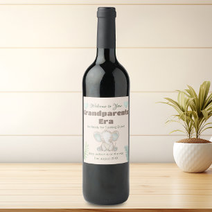Conjunto de etiquetas de vino de la era del embara