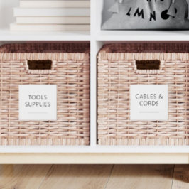 Conjunto de etiquetas editable Home Essentials de