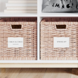 Conjunto de etiquetas editable Home Essentials de