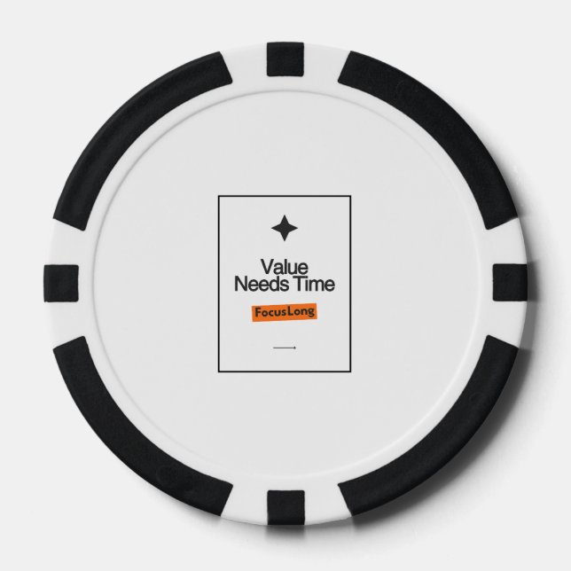 Conjunto de fichas de póquer Focus Long – El valor (Anverso)