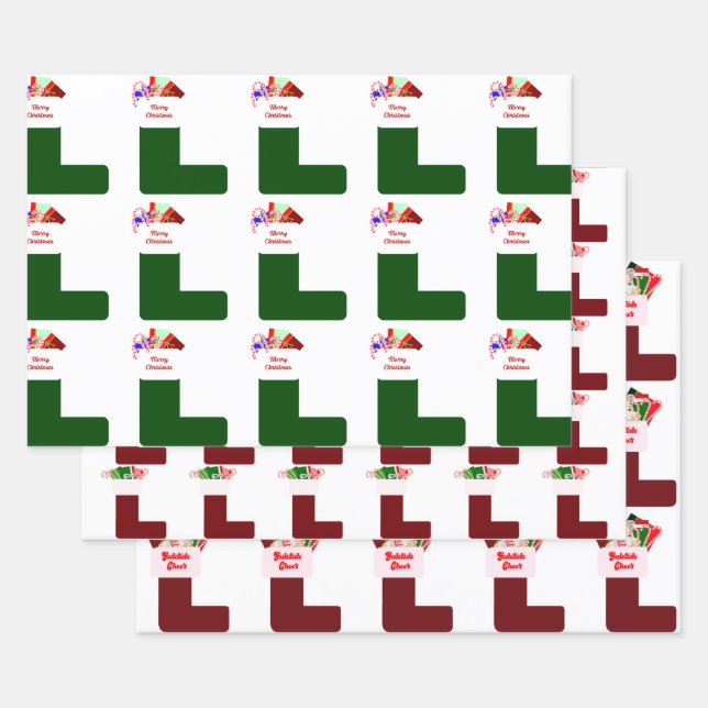 Conjunto de hojas de papel de ajuste de navidades  (Set)