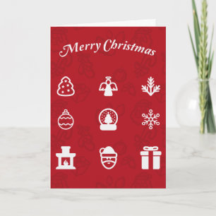 Conjunto de iconos populares de Feliz Navidad