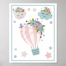 Conjunto de Impresión de Arte de Globo Aerostático