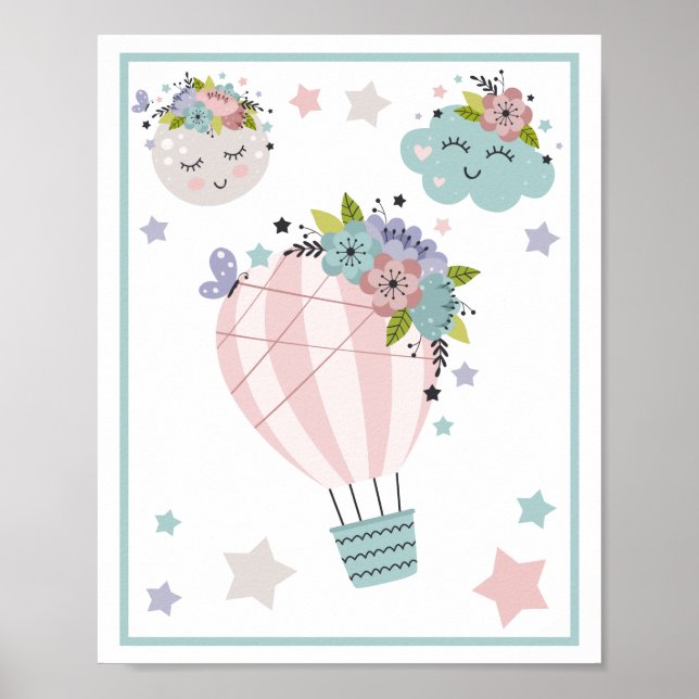 Conjunto de Impresiones Artísticas de Globo Aerost (Frente)