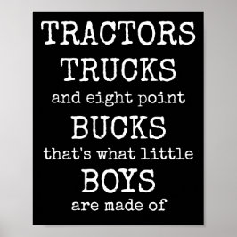 Conjunto de impresiones de cartel de qué están hec