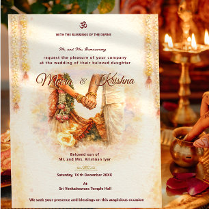 Conjunto de Invitación de Boda de Templo Indio