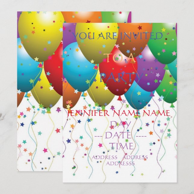 conjunto de invitaciones de boda de primavera (Anverso / Reverso)