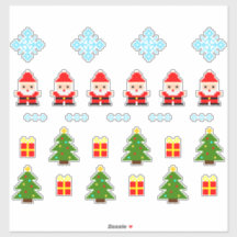 Conjunto de Navidad de Pixel Art Pegatina 2