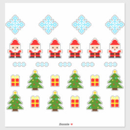 Conjunto de Navidad de Pixel Art Pegatina 2