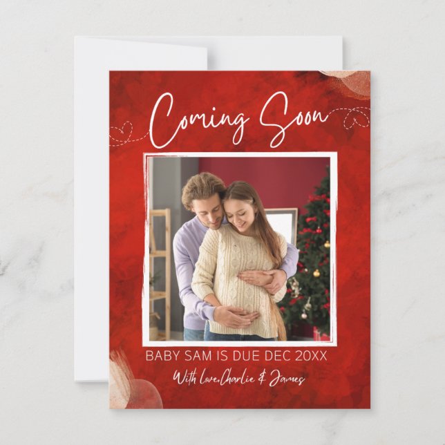 Conjunto de navidades de alegría invitación de emb (Anverso)