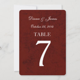 Conjunto de números de mesa de boda con damasco gr