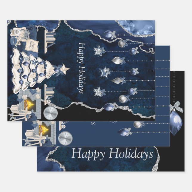 Conjunto de papel de ajuste (3) Fiestas de cantida (Set)