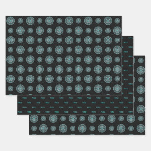 Conjunto de papel de ajuste Aquarius Mandala