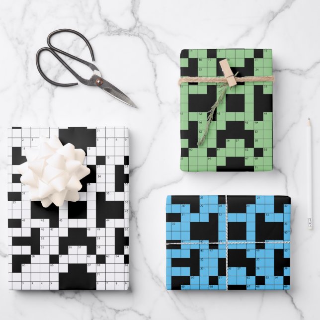 Conjunto de papel de ajuste de diseño de rompecabe (Anverso)