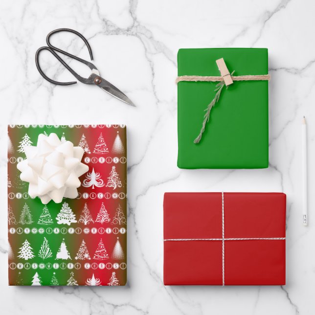 Conjunto de papel de ajuste de navidades de 3 (Anverso)