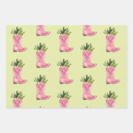 Conjunto de Papel de Regalo de Impresiones del Oes