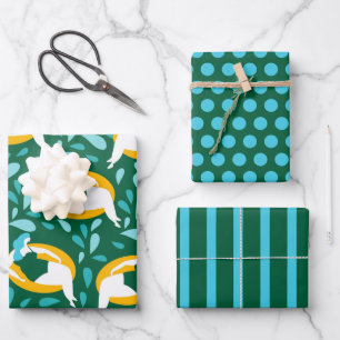 Conjunto de papel de regalo para nadar Curvy Girl