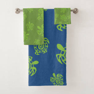 Conjunto de patrones de turba verde y azul