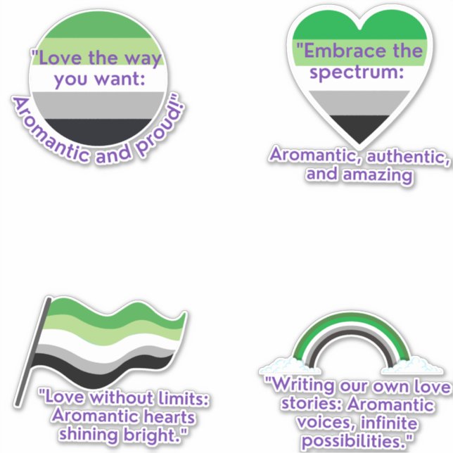 conjunto de pegatinas aromáticos (Anverso)