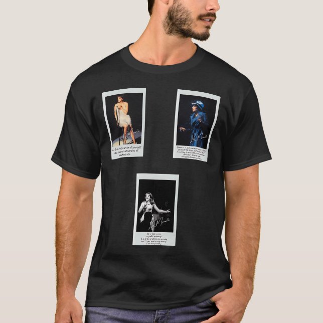 Conjunto de pegatinas / camiseta de Liza Minnelli (Anverso)