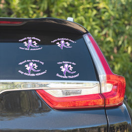 Conjunto de Pegatinas contra el abuso y la violenc