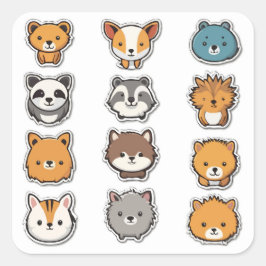 Conjunto de Pegatinas de animales de compañía - Ti