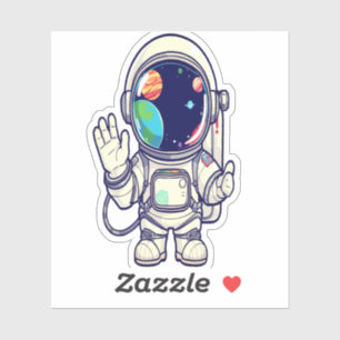 Conjunto de Pegatinas de aventuras cósmicas - Dise