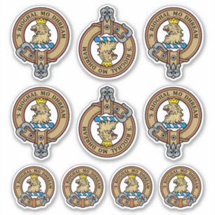 Conjunto de Pegatinas de clan Gregor Escudo