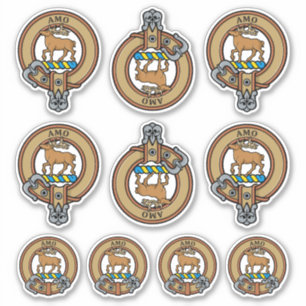 Conjunto de Pegatinas de clan Scott Escudo