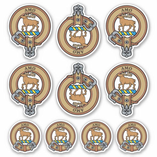 Conjunto de Pegatinas de clan Scott Escudo (Anverso)