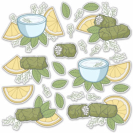 Conjunto de Pegatinas de Dolmadakia