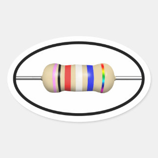 conjunto de pegatinas de elipse de resistencia de 