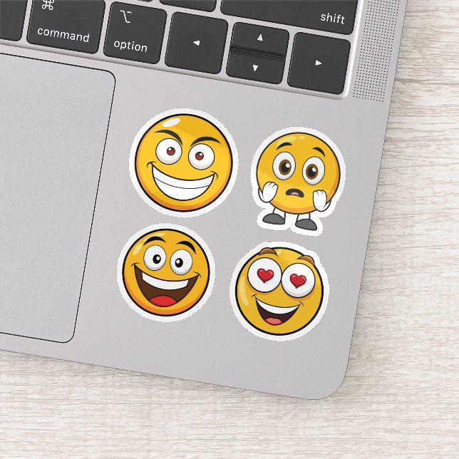 conjunto de pegatinas de emoji (Detalle)