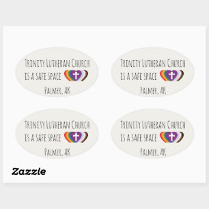 Conjunto de pegatinas de espacio seguro de la Trin