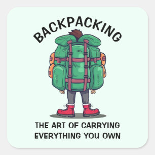 Conjunto de Pegatinas de mochila divertida