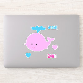 Conjunto de Pegatinas de nombre de ballena para Ip