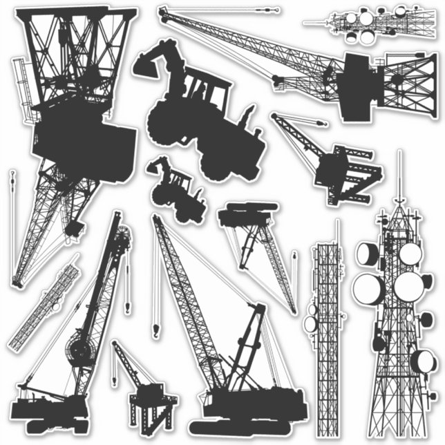 Conjunto de Pegatinas de paisajes urbanos (Anverso)