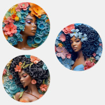 Conjunto de Pegatinas de trío 3