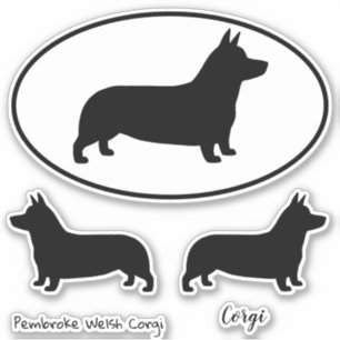 Conjunto de Pegatinas de vinilo de Pembroke Welsh