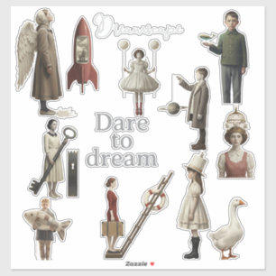 Conjunto de pegatinas de vinilo de personajes de p
