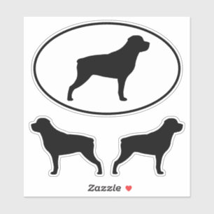 Conjunto de Pegatinas de vinilo de rottweiler Dog