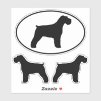 Conjunto de Pegatinas de vinilo de Schnauzer Dog S