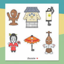 Conjunto de Pegatinas de vinilo de Yokai 2